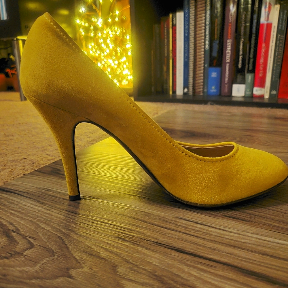 J. Crew Pumps in Yellow Suede